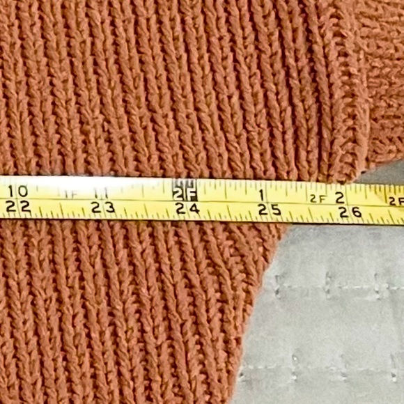 Abercrombie & Fitch Two-Tone off white and rusty light brown sweater size S VGUC - Picture 8 of 8